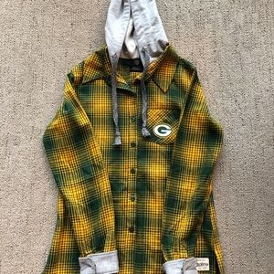Packers Flannel with Hood